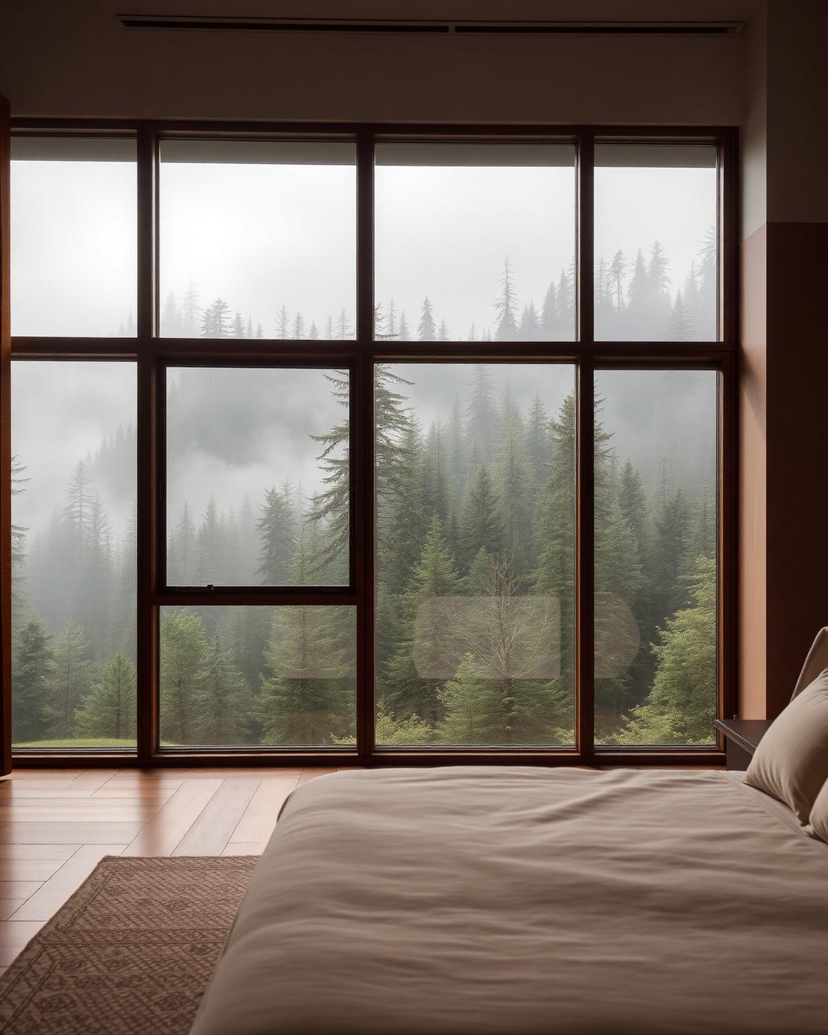 Bedroom in mist